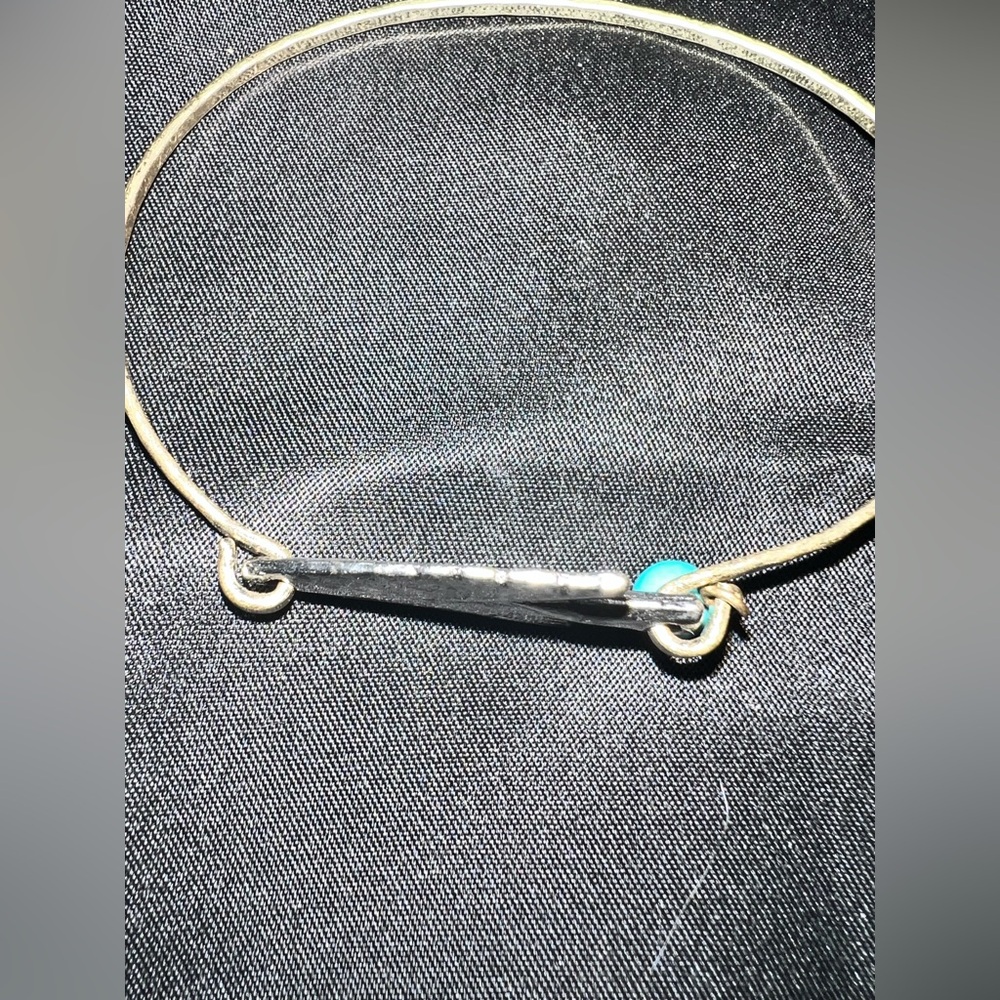 Silver Arrow Bangle Bracelet - image 4